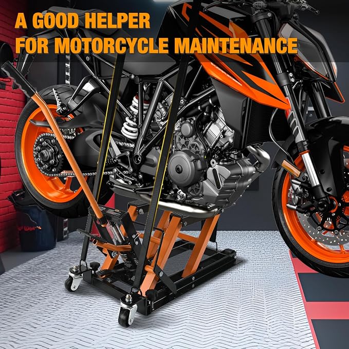 Nilight Motorcycle Lift Jack 1500 LBS Hydraulic Lifts ATV Scissor Jacks - Image 8