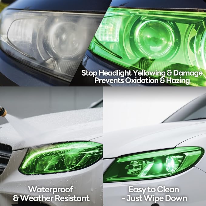 Lypumso 16 x 60 Inches Headlight Taillight Car Tint Vinyl Film, Self Adhesive - Image 6