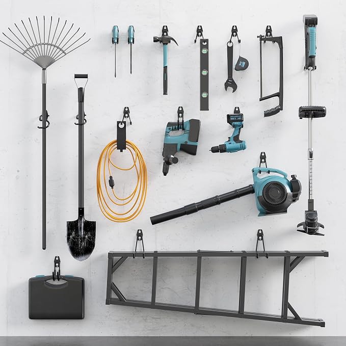 BONTEC Heavy Duty Garage Hooks, Anti-Slip Coated Black Steel - Image 7