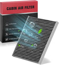 BDFHYK Cabin Air Filter with Activated Carbon Compatible with Jeep Wrangler by BDFHYK