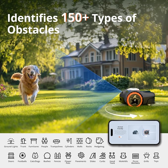 Segway Navimow i110N Robot Lawn Mower Perimeter Wire Free 1/4 Acre RTK+Vision - Image 5