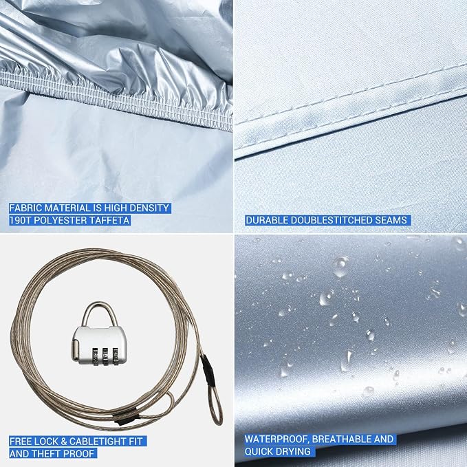 Tecoom Truck Cover Waterproof All Weather, Breathable Light Shell Outdoor - Image 3