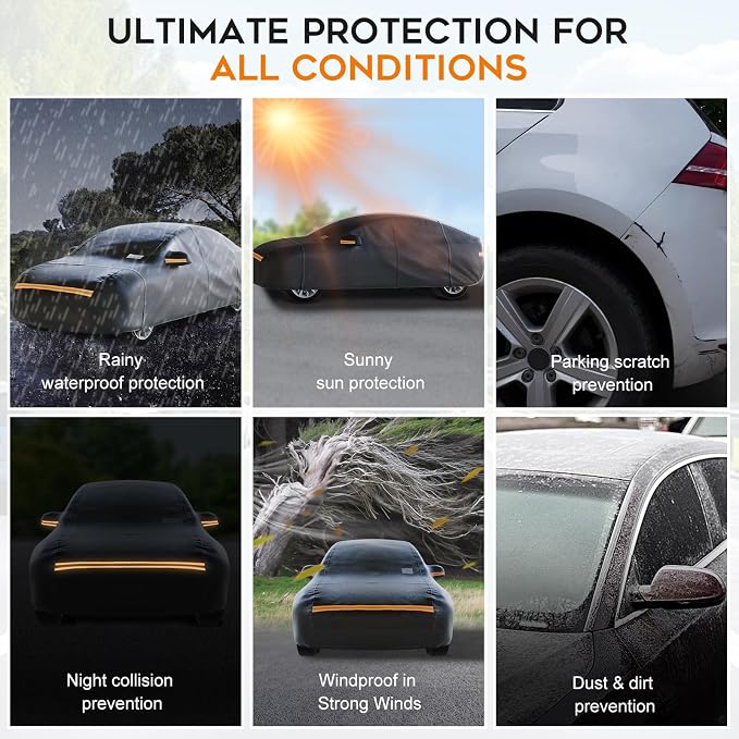 Hatchback Car Cover Waterproof All Weather - Image 6