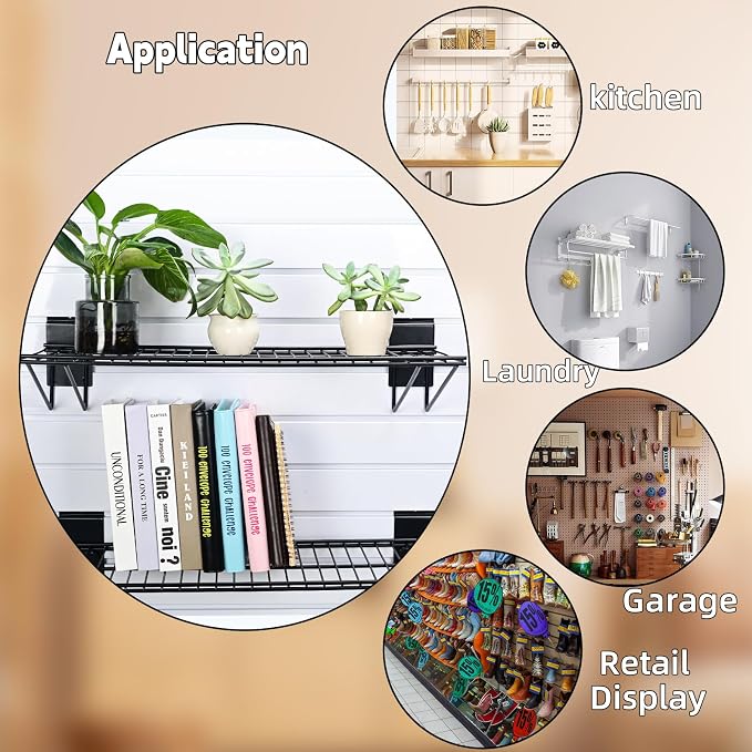 Slatwall Shelves, Slat Wall Accessories, Slat Wall Wire Shelf, Heavy Duty - Image 4
