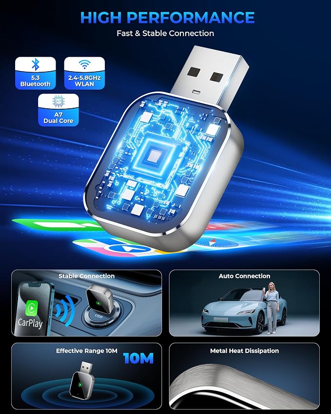 Mini CarPlay Wireless Adapter for Apple iPhone - Image 6