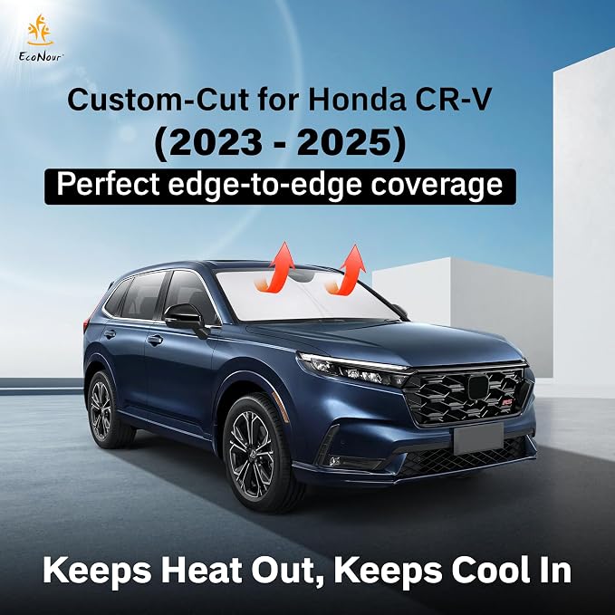 for Honda CRV 2023-2025 Sunshade Compatible Windshield Sunshade -EcoNour 240T - Image 2