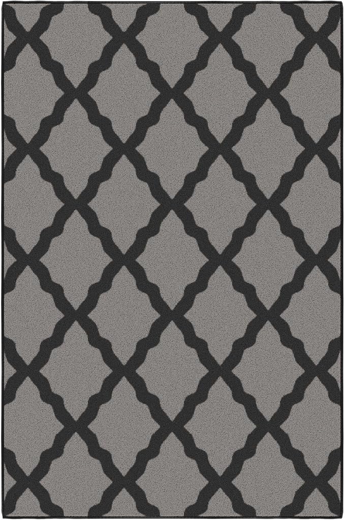 Ottomanson 3'3" x 5' Rugs for Living Room Trellis Area Rug for Bedroom - Image 6