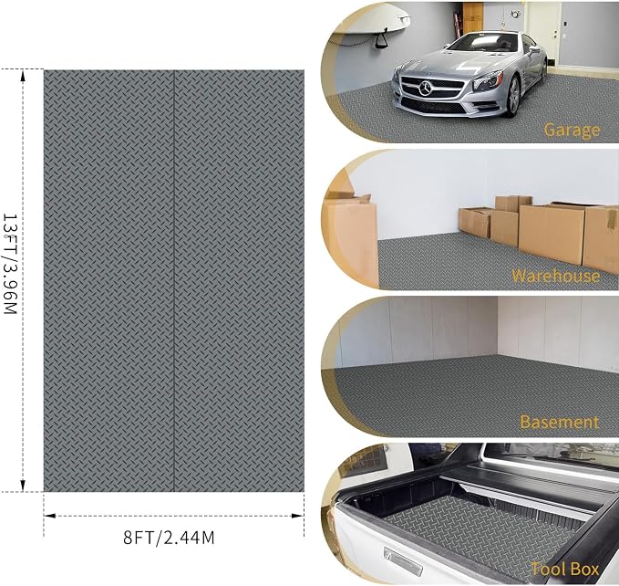 Premium Garage Floor Mat, Commercial Grade Heavy Duty Parking Mat - Image 7