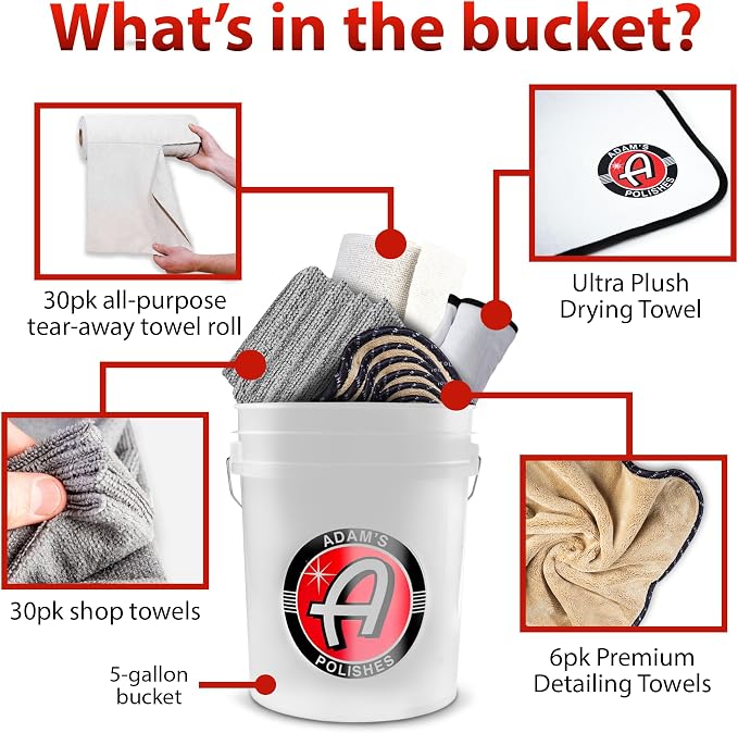 Adam's 5 Gallon Bucket-O-Towels - Image 2