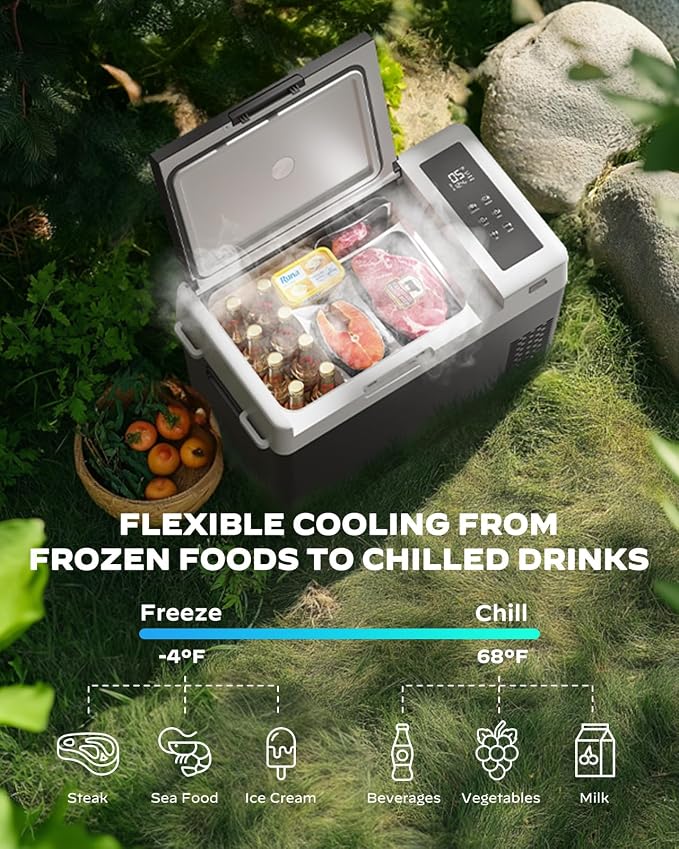 Marsail 12V Car Fridge 25QT Portable Freezer -4°F to 68°F, Compressor Cooler - Image 4