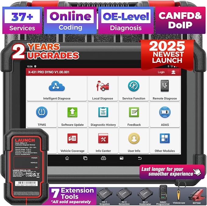 LAUNCH X431 PRO Dyno 2025 Upgrade Bidirectional Scan Tool by LAUNCH