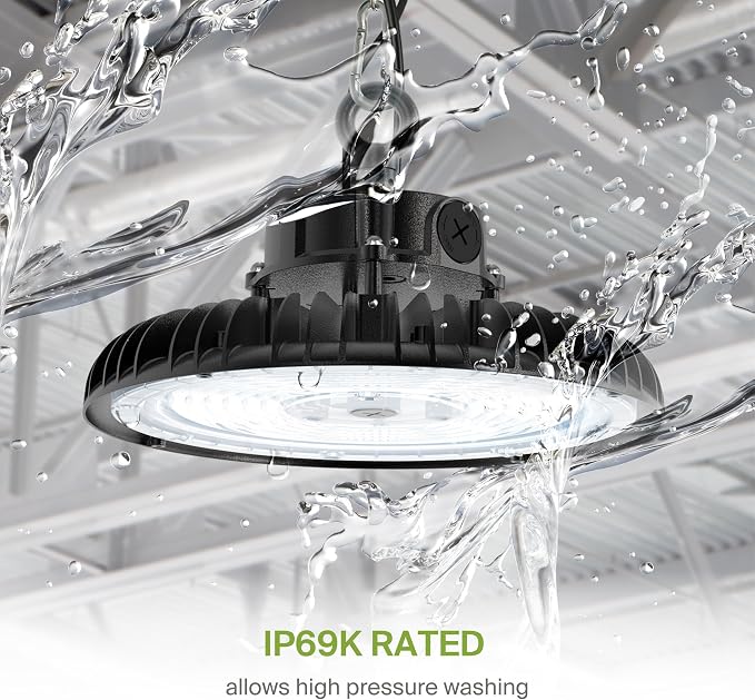 ASD LED High Bay UFO Light Fixture, Commercial Shop Lighting | Dimmable - Image 4