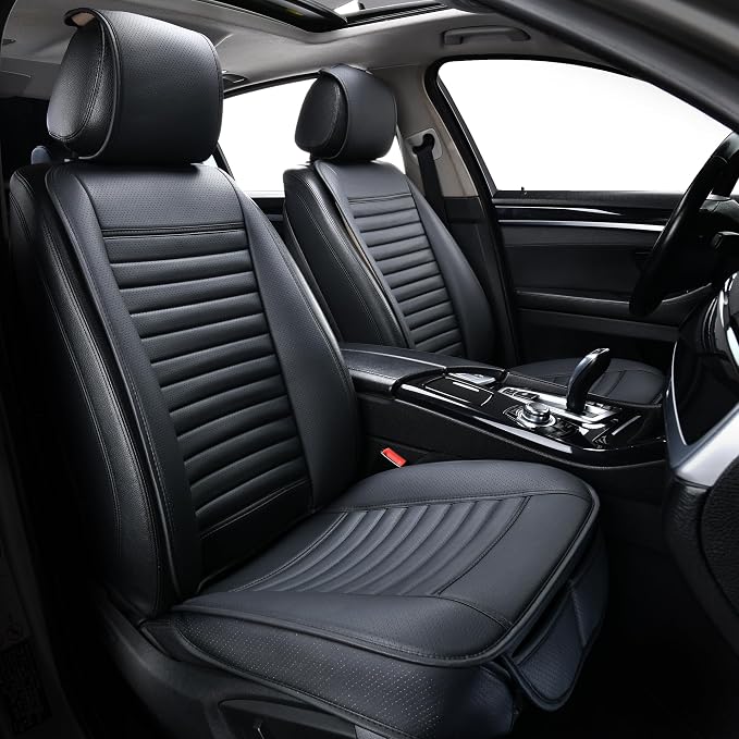 2pc Car Seat Covers, Luxury Car Protectors, Universal Anti-Slip Driver Seat by SunnyColor