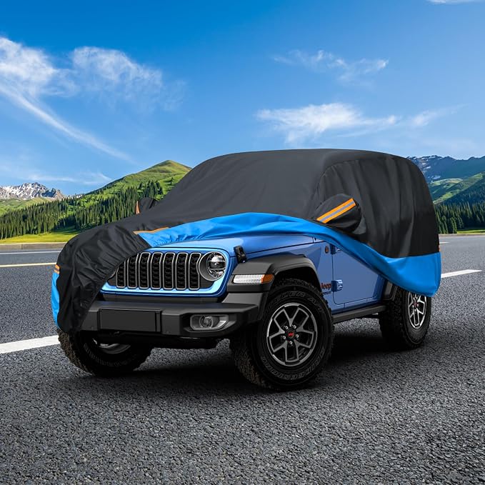 Car Cover Waterproof All Weather Outdoor Windproof Dustproof UV Protection Fit - Image 7