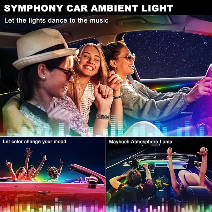 Dreamcolor Acrylic Interior Car LED Strip Light - Image 7