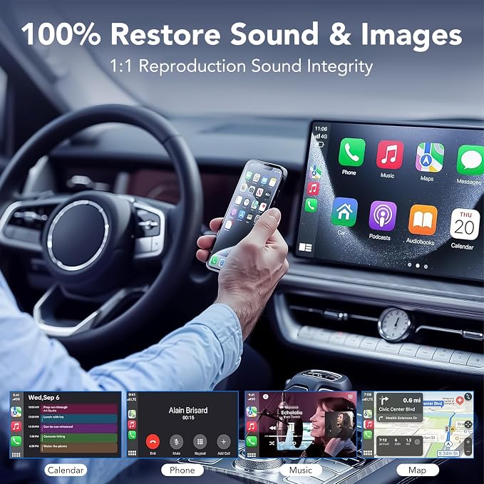 Wireless CarPlay Adapter for Apple iPhone, 2025 Upgraded Converts Wired to - Image 5