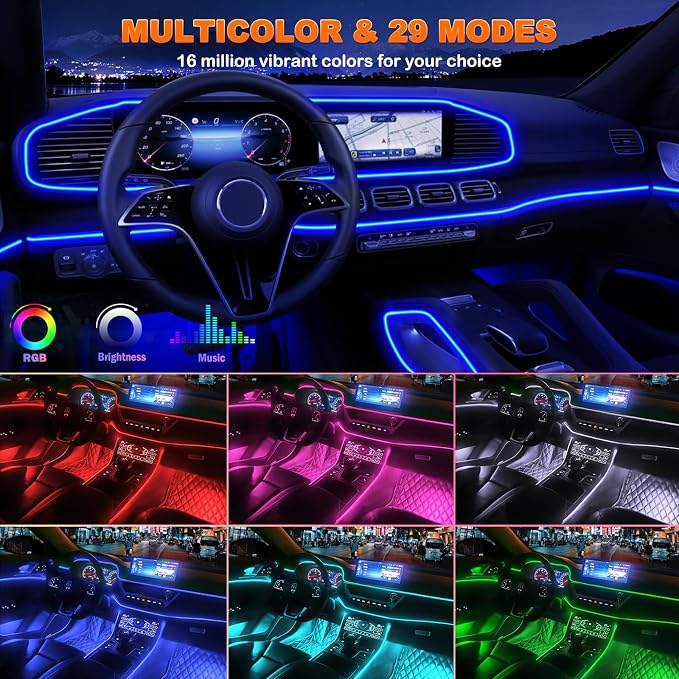 USB Interior Car LED Strip Lights - Image 3
