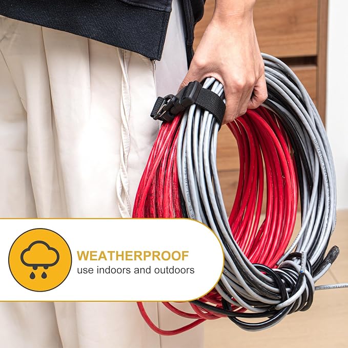 36 Pack 17 Inch Adjustable Extension Cord Holder Organizer - Image 4