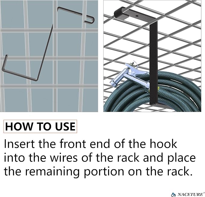 Bike Hooks for Garage Ceiling Mount Rack – Heavy Duty 4X8 Overhead Garage - Image 3