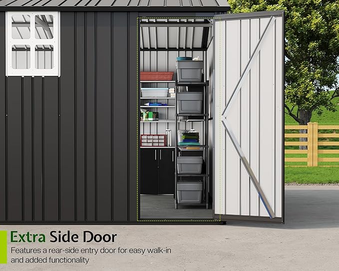 Jocisland 13.2x20.7x8.4 FT Heavy Duty Carport, Metal carport - Image 5