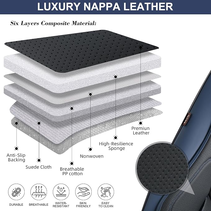 Car Seat Covers Full Set, Front and Rear Seat Covers - Image 8