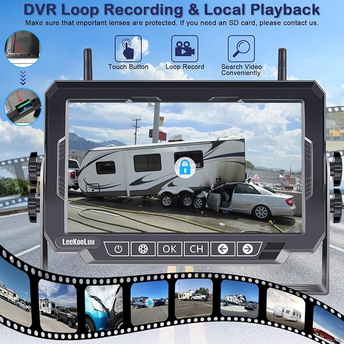 Dual RV Backup Cameras Wireless - Image 4