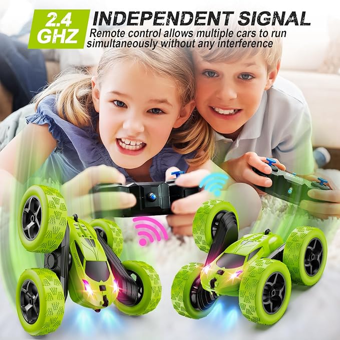 Remote Control Car for Kids Ages 6+, RC Cars Stunt Car Toy 4WD Double Sided - Image 3