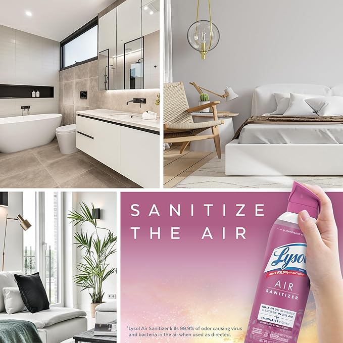 Lysol Air Sanitizer Spray with Odor Eliminator - Image 5