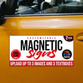 2 Pack, Personalized Magnetic Signs by BasicFundamentals