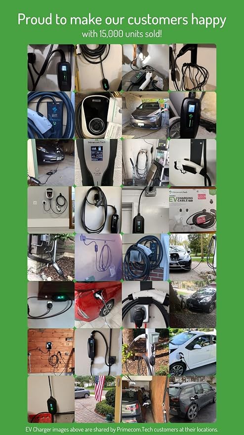 PRIMECOM Level 2 EV Charger 220/240V, 30ft & 50ft, Portable EVSE Electric - Image 9