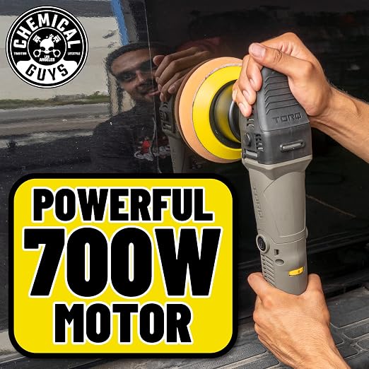 Chemical Guys BUF_209X TORQX Random Orbital Polisher, Complete Detailing Kit - Image 3