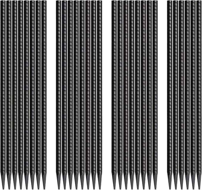 16 Inch Rebar Stakes 30 Pack Heavy Duty Ground Anchors by MSWY