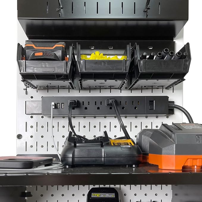 Wall Control Power Tool Storage Organizer Kit Cordless Drill Holder Charging - Image 5