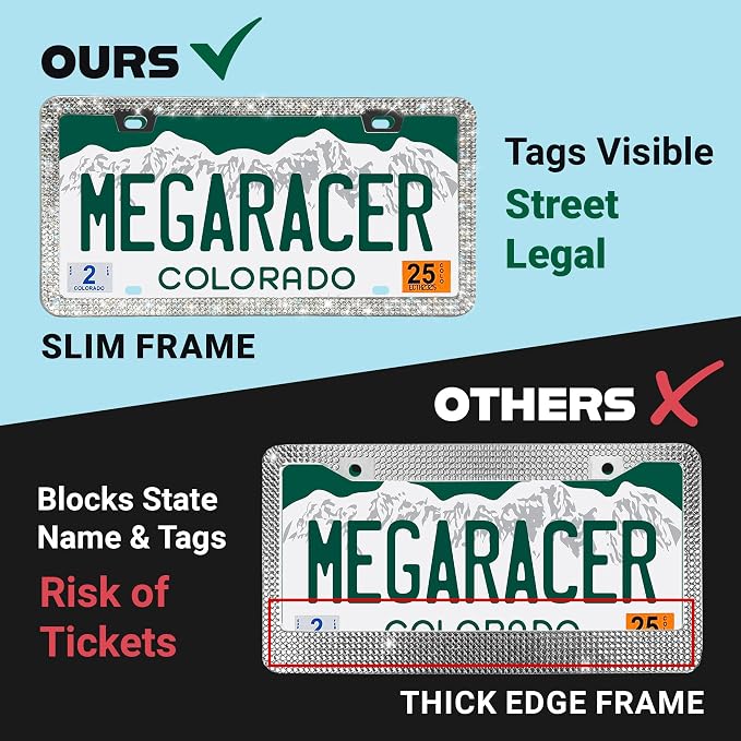 Dazzling Bling License Plate Frames - Image 6