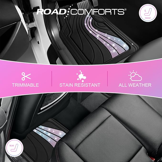 Road Comforts Car Floor Mats Full Set – Front & Rear Car Floor Mats - Image 4