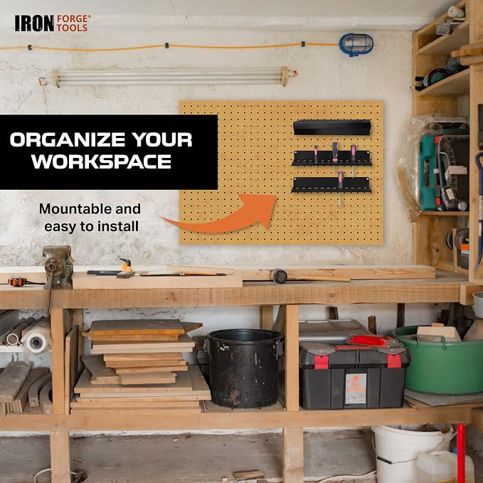 Metal Hand Tool Organizer, Hammer & Pliers and Screwdriver Storage Rack - Image 3