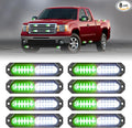 HLauto 1200T Emergency Strobe Grille Lights: 8pcs 12 LED Sync Feature Safety by HLauto