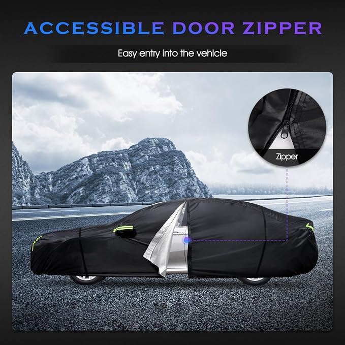 Car Cover Custom Fit for Toyota Corolla 2000-2025, Honda Civic 1991-2025 - Image 6