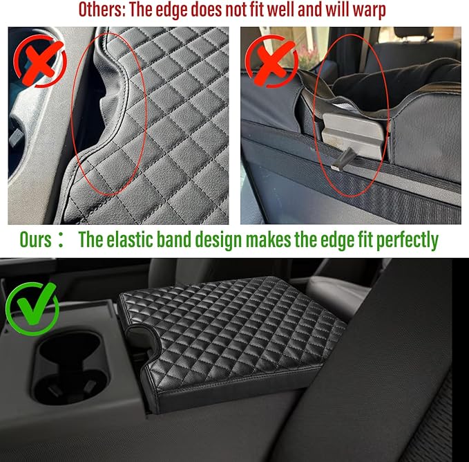 Center Console Cover for Ford F150 2015-2022, F250 F350 F450 F550 2017-2022 - Image 3