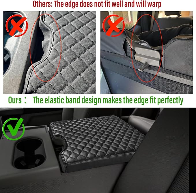 Center Console Armrest Cover for Ford F150 2015-2022, F250 F350 F450 F550 - Image 3