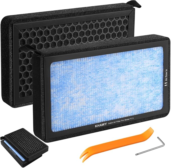 Tesla Model 3 Cabin Air Filter Model Y HEPA Air Intake Replacement 2 Pack - Image 7