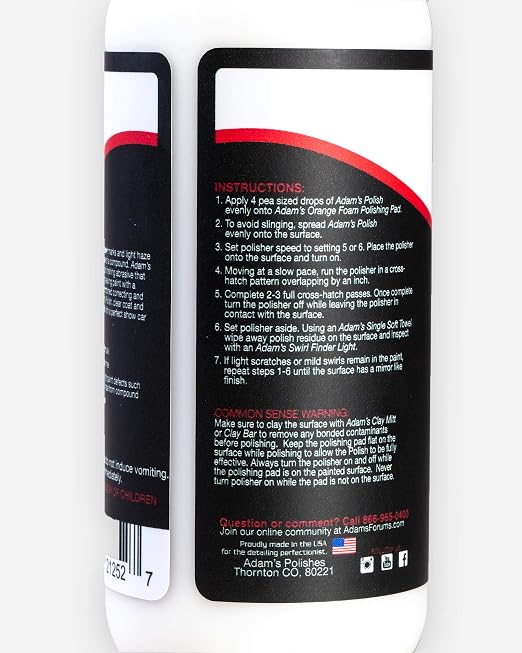 Adam's Polishes 2-Step Polishing System 12oz Combo - Image 4