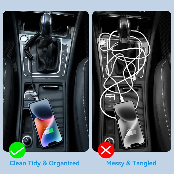 Coiled Lightning Cable 4 in 1 Multi Charging Cable 60W Fast Charging - Image 6