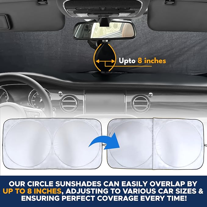 EcoNour Foldable Sunshade for Car Windshield | Dashboard Shield for Your - Image 5