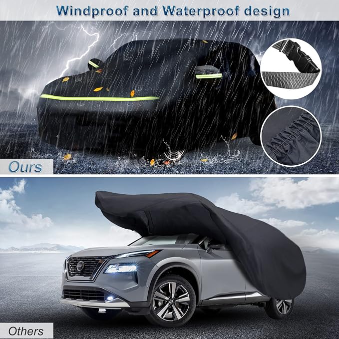 SUV for Nissan Rogue Full Car Cover Waterproof All Weather, Outdoor Car Covers - Image 5