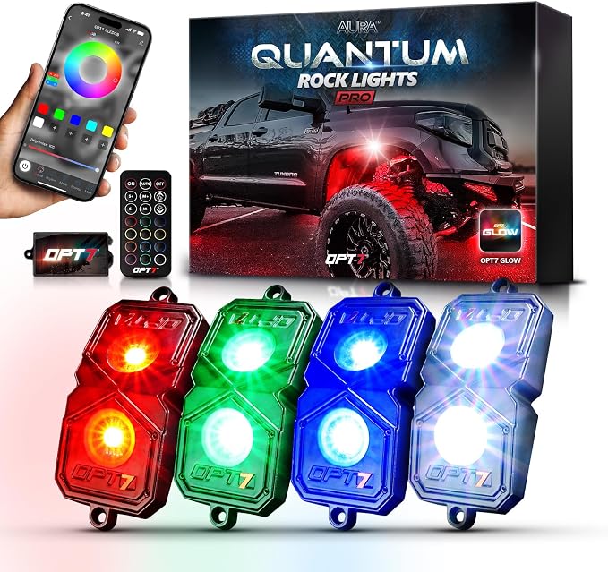 OPT7 Quantum Pro RGBW LED Rock Lights by OPT7