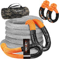 Kinetic Recovery Tow Rope: 1-1/8" x 30ft 48000LBS Snatch Strap by HOKINETY