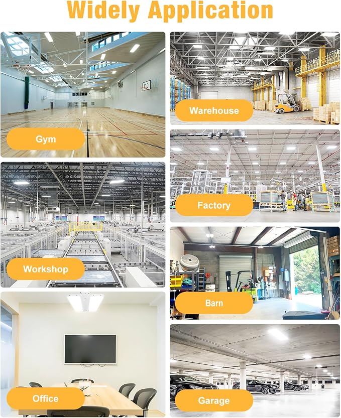 300W LED Linear High Bay Light, 45000LM Shop Light Commercial 120-277V - Image 7