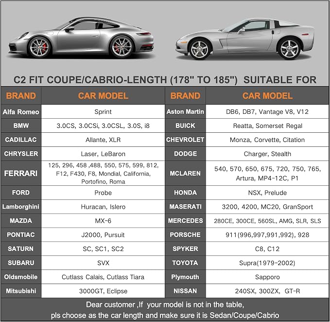 Kayme 7 Layers Coupe/Sedan Car Cover Waterproof All Weather - Image 6
