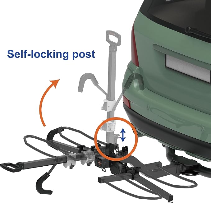 HYPERAX 2024 Volt 2 -E Bike Hitch Mounted Platform Style 2 Bikes Carrier - Image 3